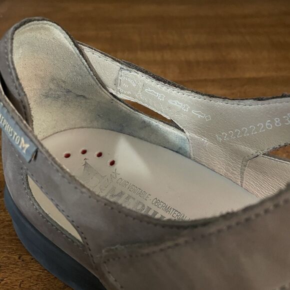 Mephisto Marsia Walnut Mary Jane Flat Nubuk Leather Air Jet Relax Sz US 10 - Picture 11 of 12